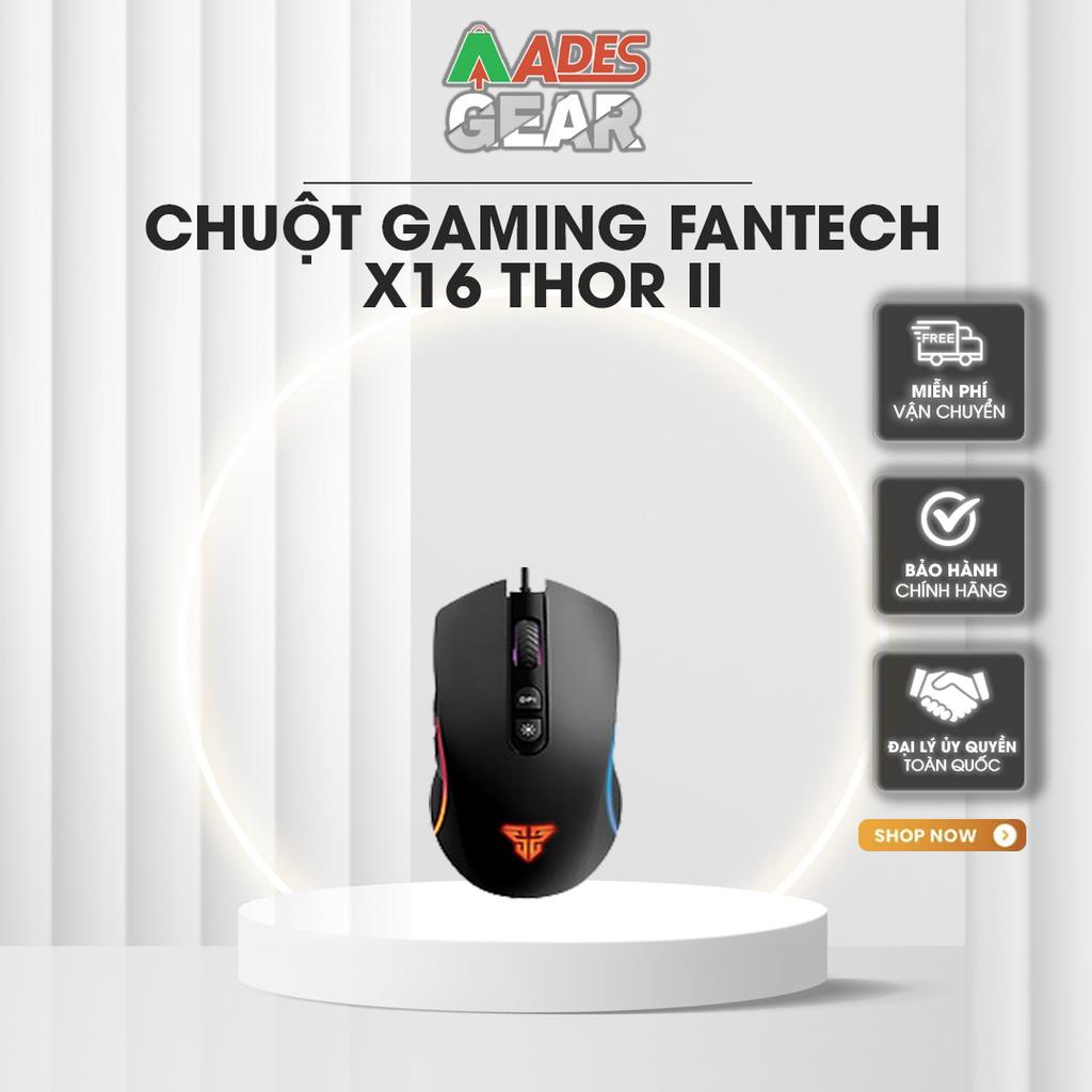 [HÀNG CHÍNH HÃNG] ✔️ Chuột Gaming FANTECH X16 THOR II 4200DPI ✔️ 6 Phím Macro ✔️ BẢO HÀNH 12 THÁNG