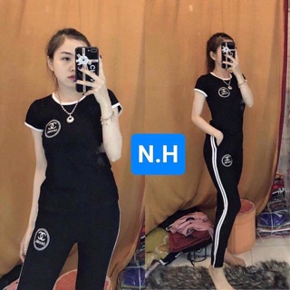 Bộ mặc nhà quần dài ( đỏ, đen, trắng)