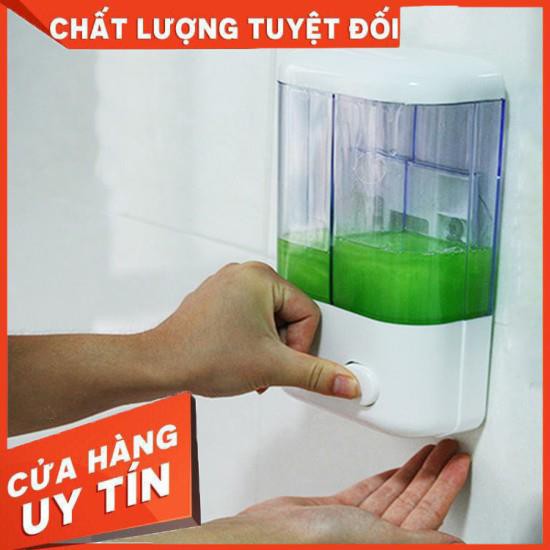 [XẢ KHO+FREE SHIP] Hộp nhả dầu gội,nước rửa tay 2 ngăn hoặc 1 ngăn tiện lợi