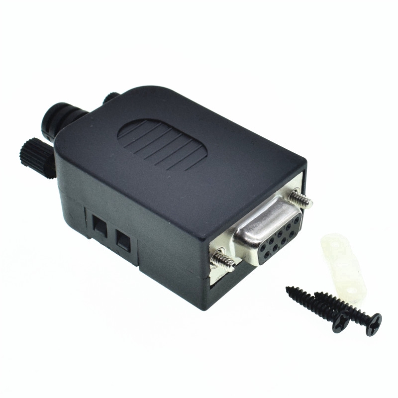 Female / Male  D SUB DB9 Solderless Connectors Screw