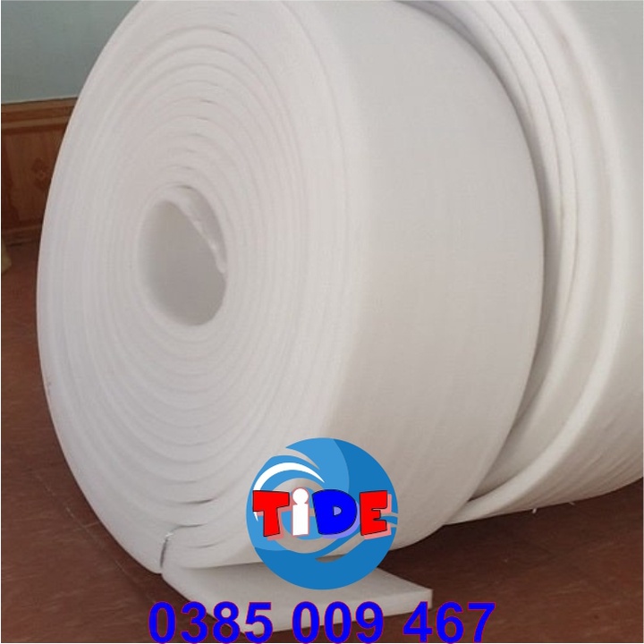 Cuộn  x dài 25m x dày 20mm – Xốp chống sốc dùng đóng gói hàng hóa dễ vỡ: đồ điện tử, gốm sứ, thủytinh