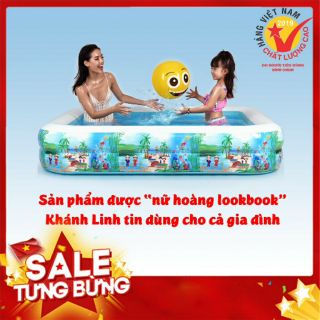 [NHẬP MÃ BIGF20K GIẢM 20K] PHAO BƠI, BỂ BƠI CHO BÉ 2M HÀNG VIỆT NAM SIÊU DẦY KÈM MIẾNG VÁ CHUYÊN DỤNG