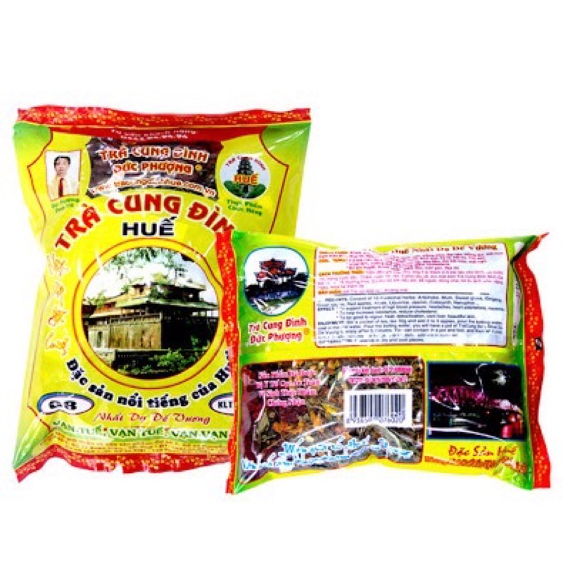 TRÀ THANH NHIỆT CUNG ĐÌNH HUẾ G8 500 GRAM - THANH NHIỆT VÀ GIẢI ĐỘC - VỊ DỂ UỐNG NHẸ NHÀNG