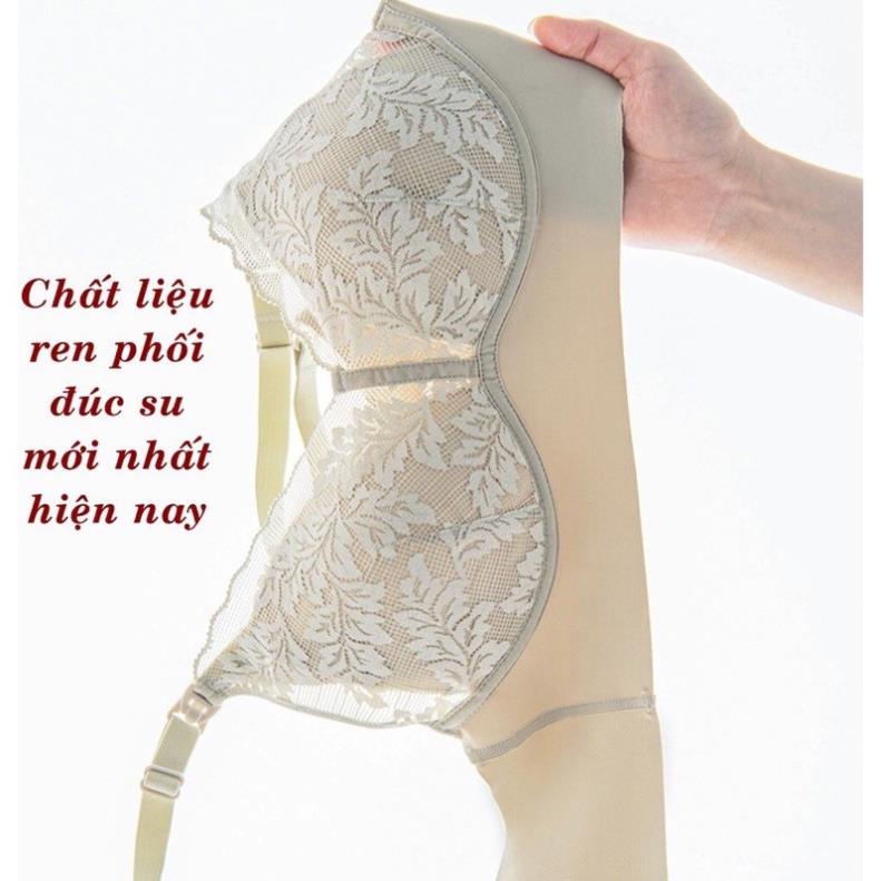 Áo lót bầu cho bé con bú mùa hè su đúc pha ren thiết kế cao cấp đồ lót chip bà bầu A50REN