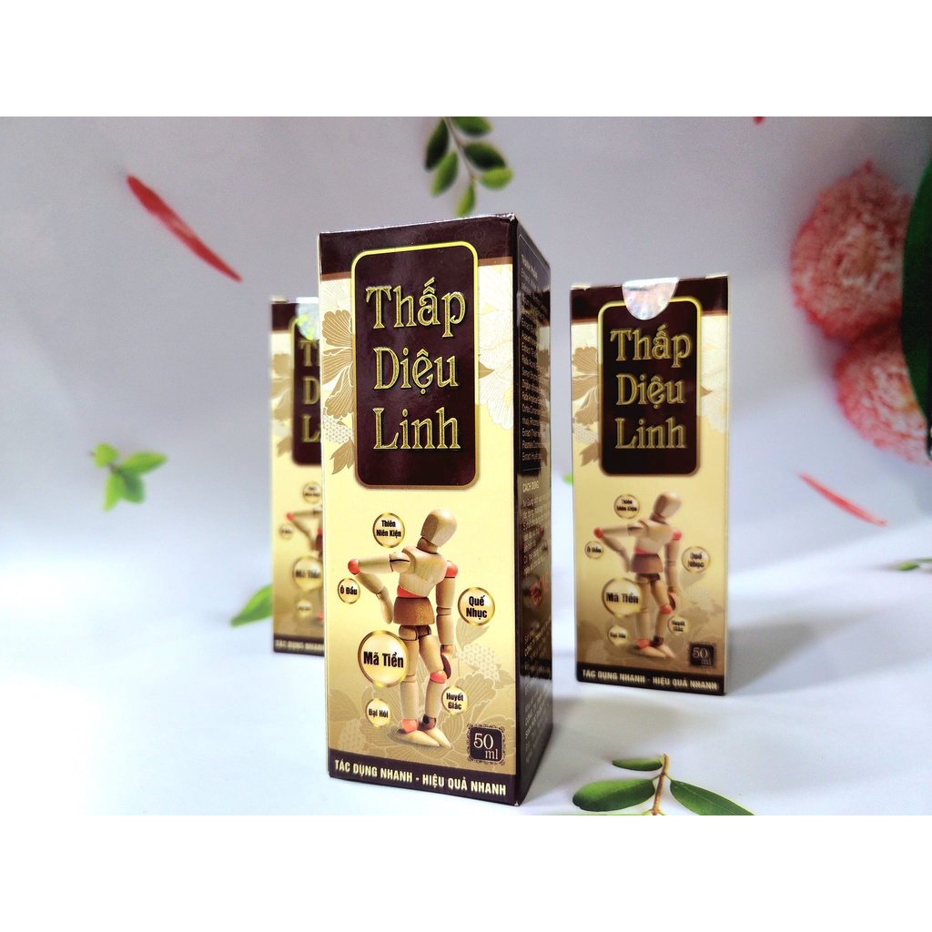DẦU XOA BÓP THẤP DIỆU LINH chai 50ml - Hiệu quả nhanh, tác dụng nhanh. Dùng cho massage,  xoa bóp.