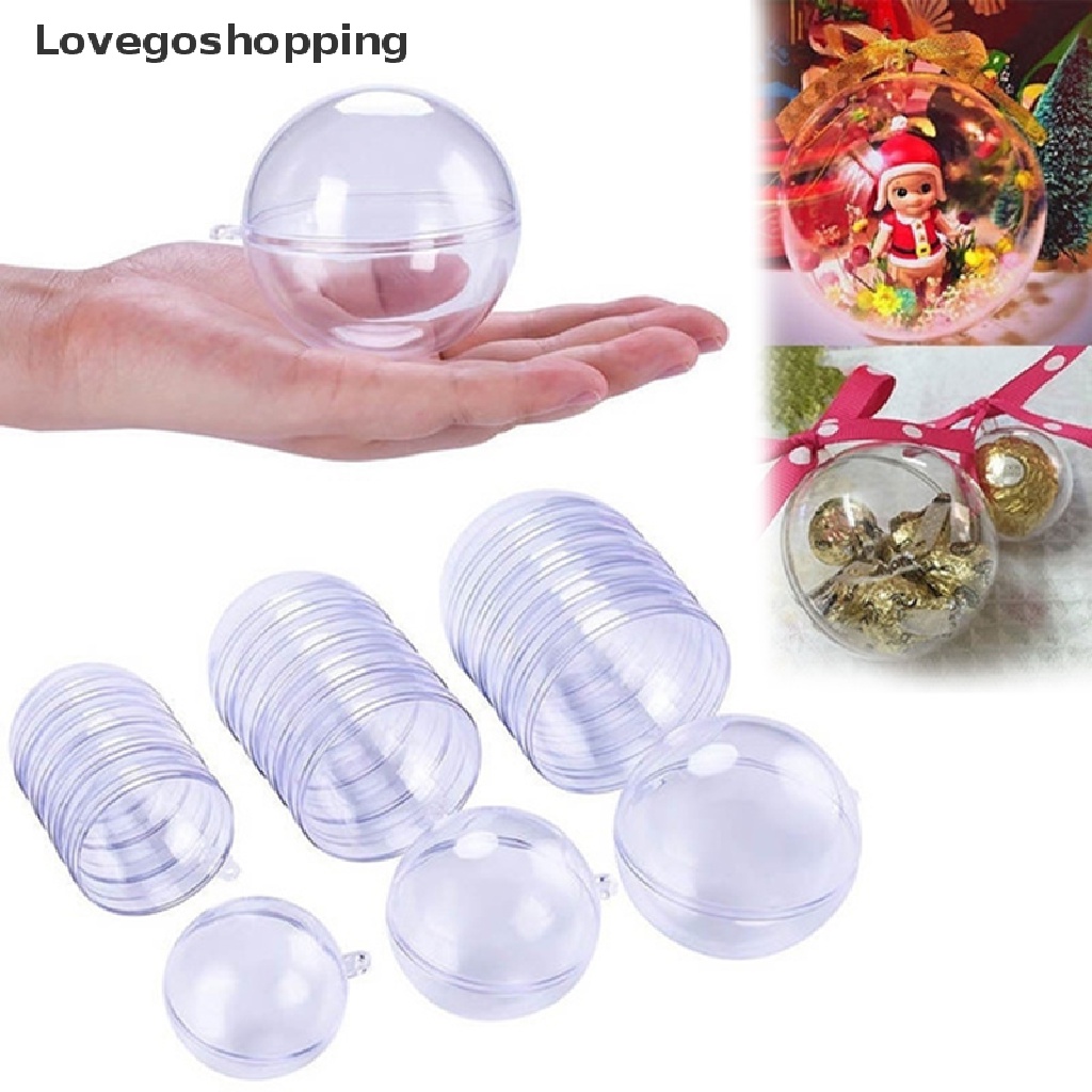 Quả Cầu Nhựa Trong Suốt Trang Trí Giáng Sinh