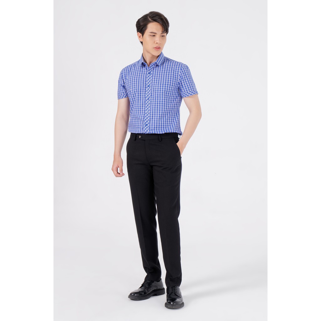 Áo Sơ Mi Nam Regular Fit Tay Ngắn Blentino BCV08 - Thời Trang Công Sở Không Lo Nhăn Áo