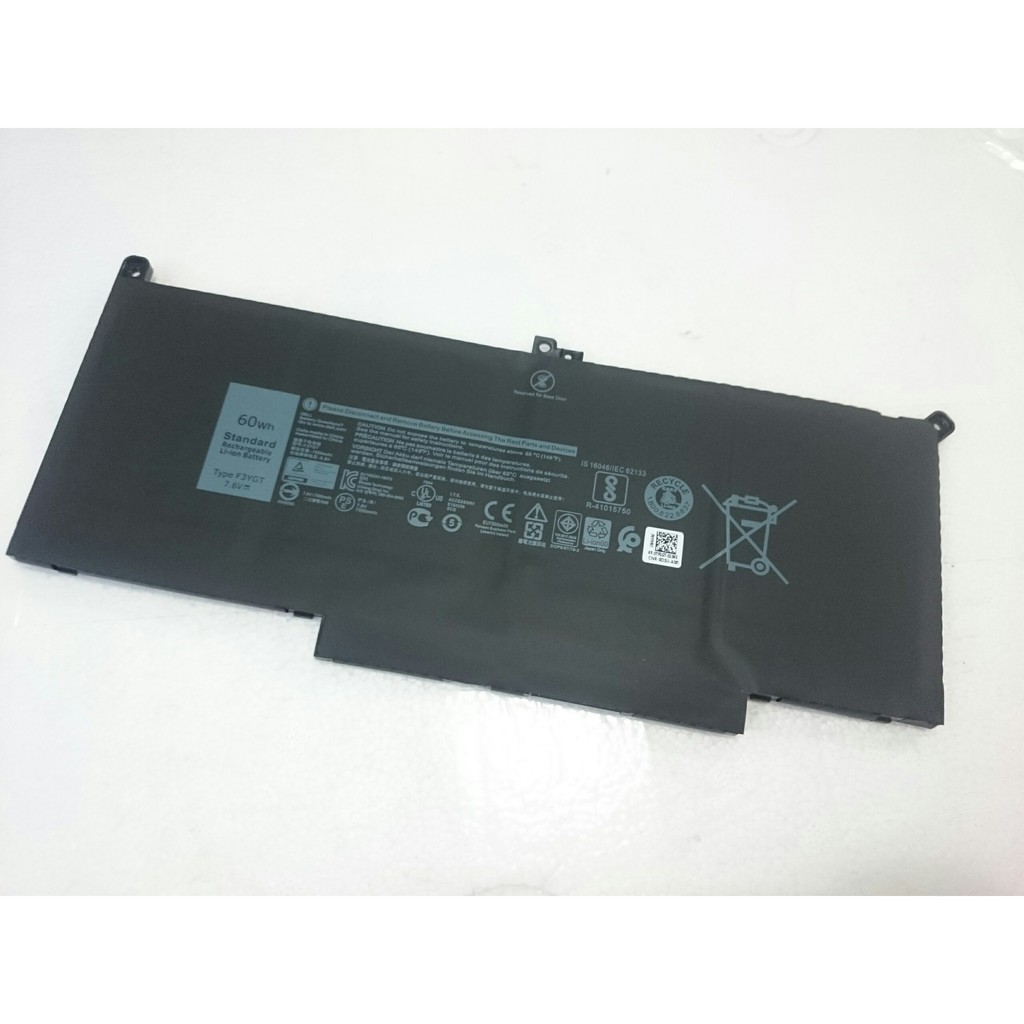 PIN ZIN DELL LATITUDE 7490 7480 7280 7290 7390 7380 E7280 E7480 BATTERY F3YGT DM3WC 2X360WH 7.6V 9G MYJ96 DJ1J0