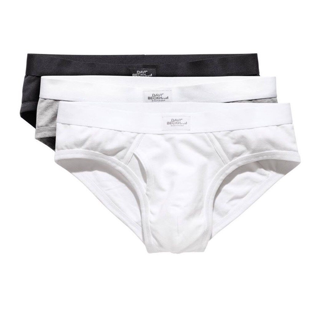 Boxer hộp 3 sịp tam giác H-M cao cấp 100% cotton siêu co dãn