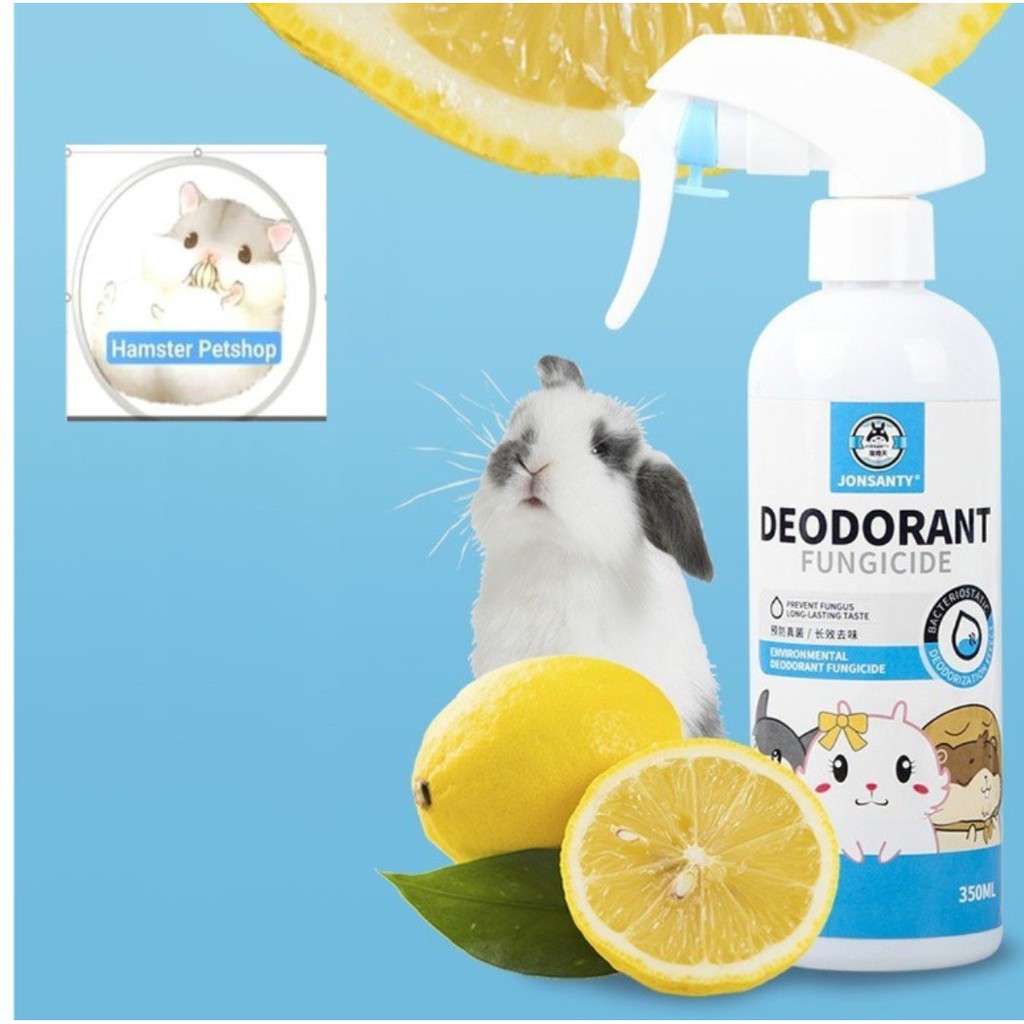 Xịt kháng khuẩn, xịt khử mùi Jonsanty cho hamster, Guinea Pig (bọ ú, chuột lang), thỏ, sóc bắc mỹ, chinchilla