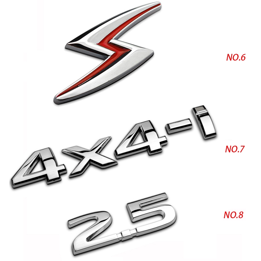 Miếng dán trang trí xe hơi kim loại kiểu chữ nổi cho NISSAN GTR 2.5 4X4-I