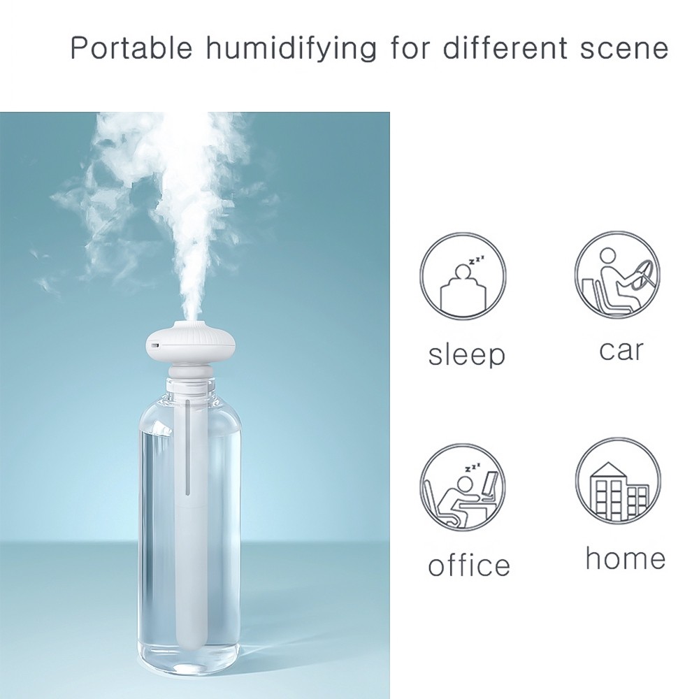 Máy phun sương mini tạo ẩm, Máy xông tinh dầu trong xe ô tô, phòng ngủ, văn phòng công nghệ nano