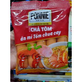 PONNIE xúc xích Chả Tôm ăn mì tôm chua cay