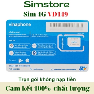 Sim vina vd89/d60g/vd149 - gọi miễn phí nội mạng,ngoại mạng - 6gb/ngày - sim dùng trọn gói 1 năm- Simstore