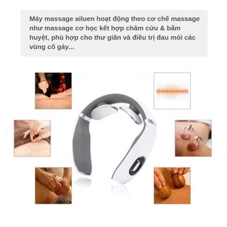 Máy massage cổ vai gáy trị liệu làm giảm đau cơ, căng cơ l Máy mát xa xung điện cho vai gáy, massage lưng chính hãng