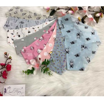 COMBO 10 chiếc su quần lót su hoa 011# không đường may,họa tiết siêu xinh đẹp