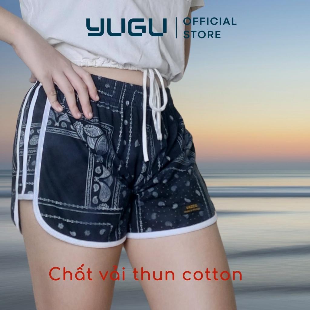 Quần đùi nữ mặc nhà, quần short thể thao 3 sọc thun cotton co dãn, thoáng mát phù hợp mặc nhà, đi dạo, tập gym 40kg-80kg