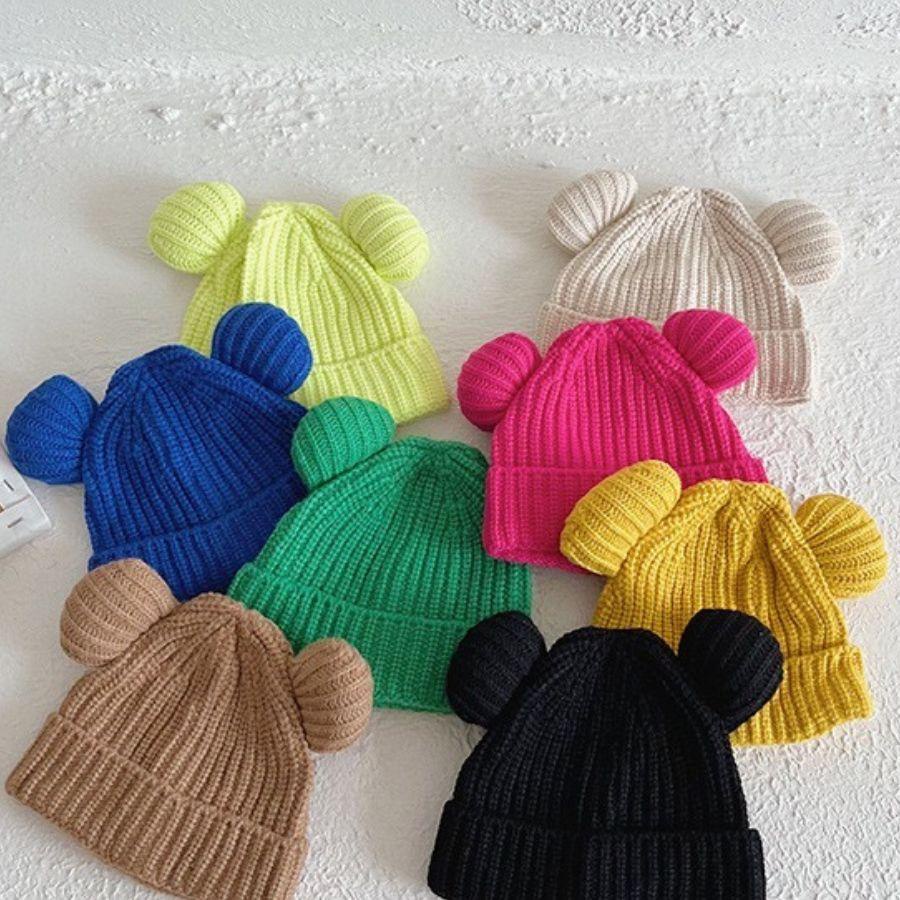 Mũ len beanie tai gấu cho bé - M077, phụ kiện thời trang thu đông 2022