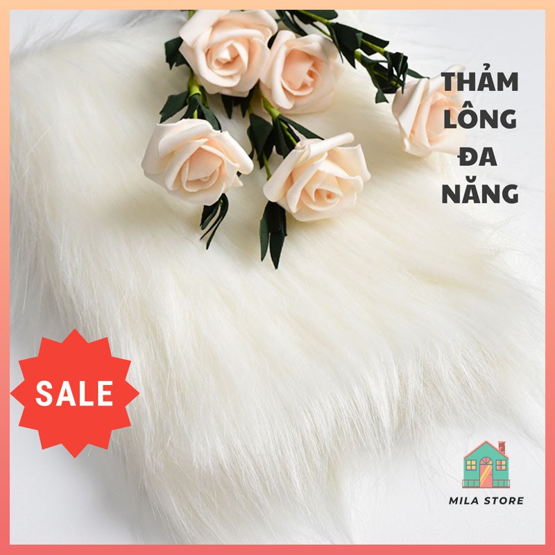 Thảm Lông Chụp Ảnh - Thảm Lông Đa Năng Nhiều Kích Thước - Mila Store