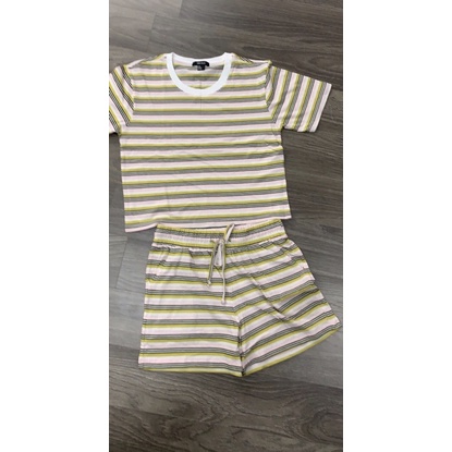 BEUCLOSET -Set đồ bộ mặc nhà hoặc tiết kẻ sọc F21 thun cotton | BigBuy360 - bigbuy360.vn