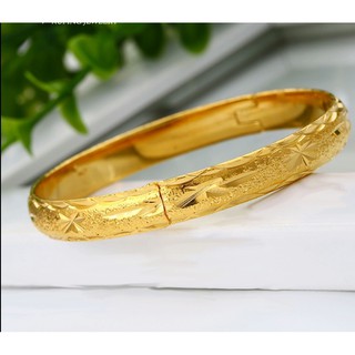 VÒNG TAY VÀNG 24 CHẠM KHẮC HOA VĂN