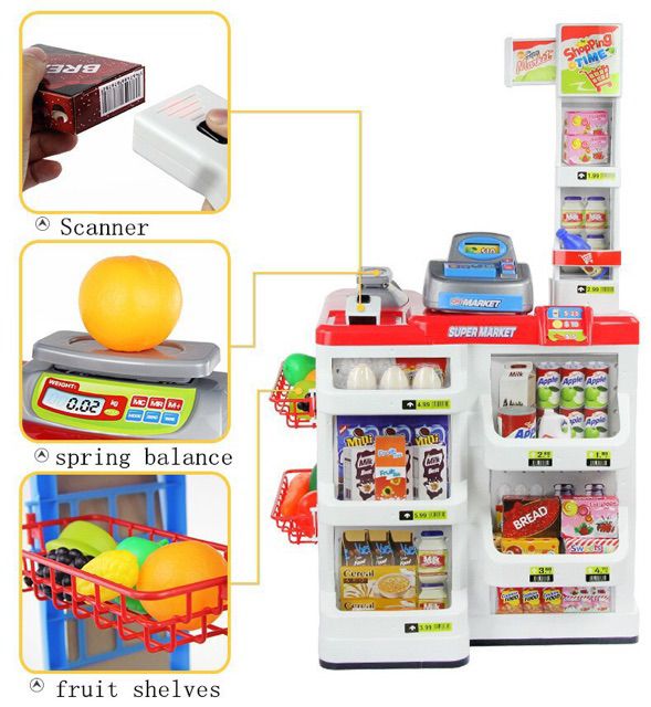 Bộ đồ chơi quầy siêu thị cỡ lớn cao cấp 668-05