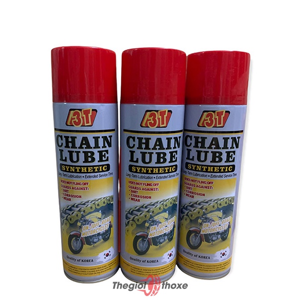 Chai xịt sên 3T- Chain Lube | Vệ sinh, bảo dưỡng, bôi trơn sên xích xe máy, xe đạp | Thế Giới Thợ Xe