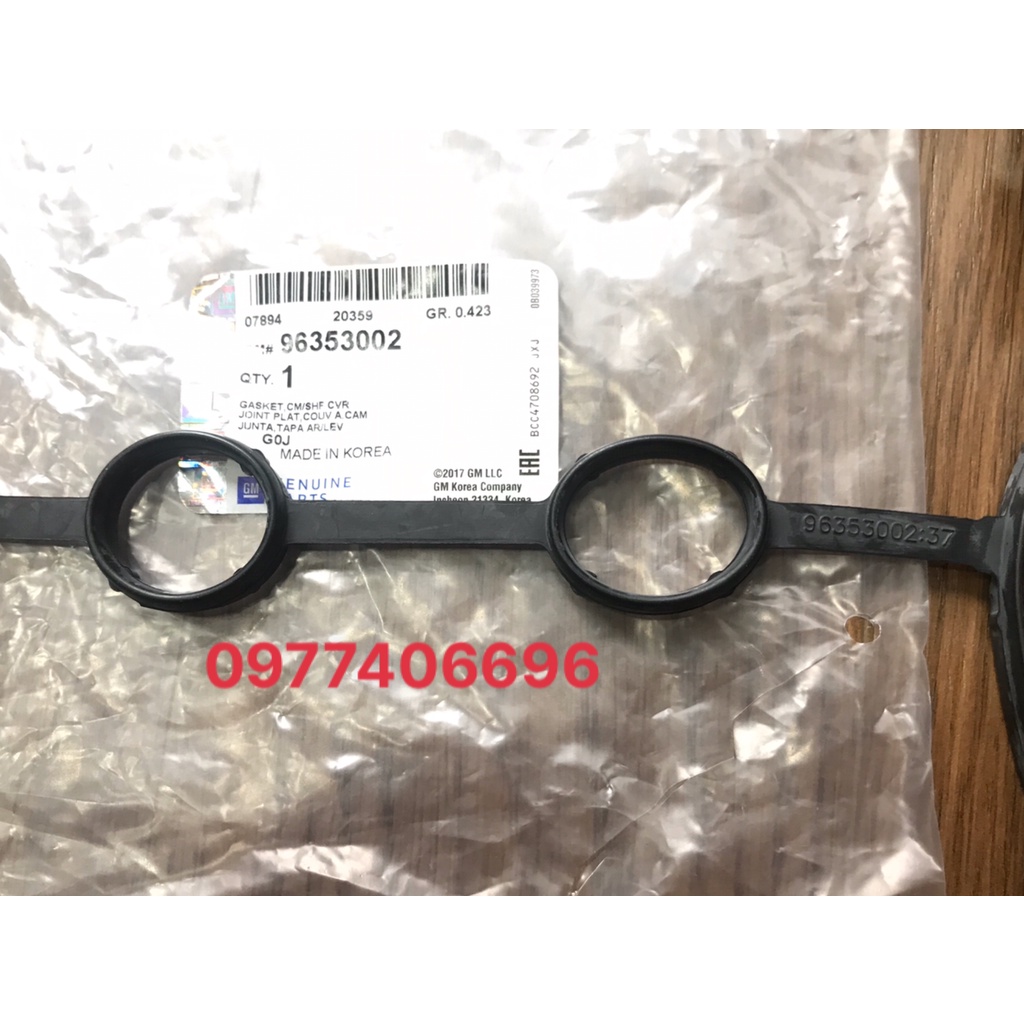 Gioăng nắp giàn cò xịn GM chính hãng Nubira/ Lacetti 1.6/Cruze 1.6 - Mã phụ tùng 96353002