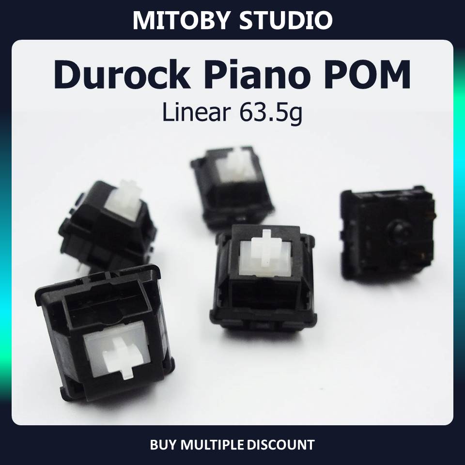 DUROCK PIANO POM linear switch công tắc bàn phím cơ Durock Pom switch - Mitoby Studio