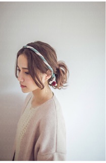 Bờm tóc TURBAN BĂNG ĐÔ ĐAN chéo tiểu thư