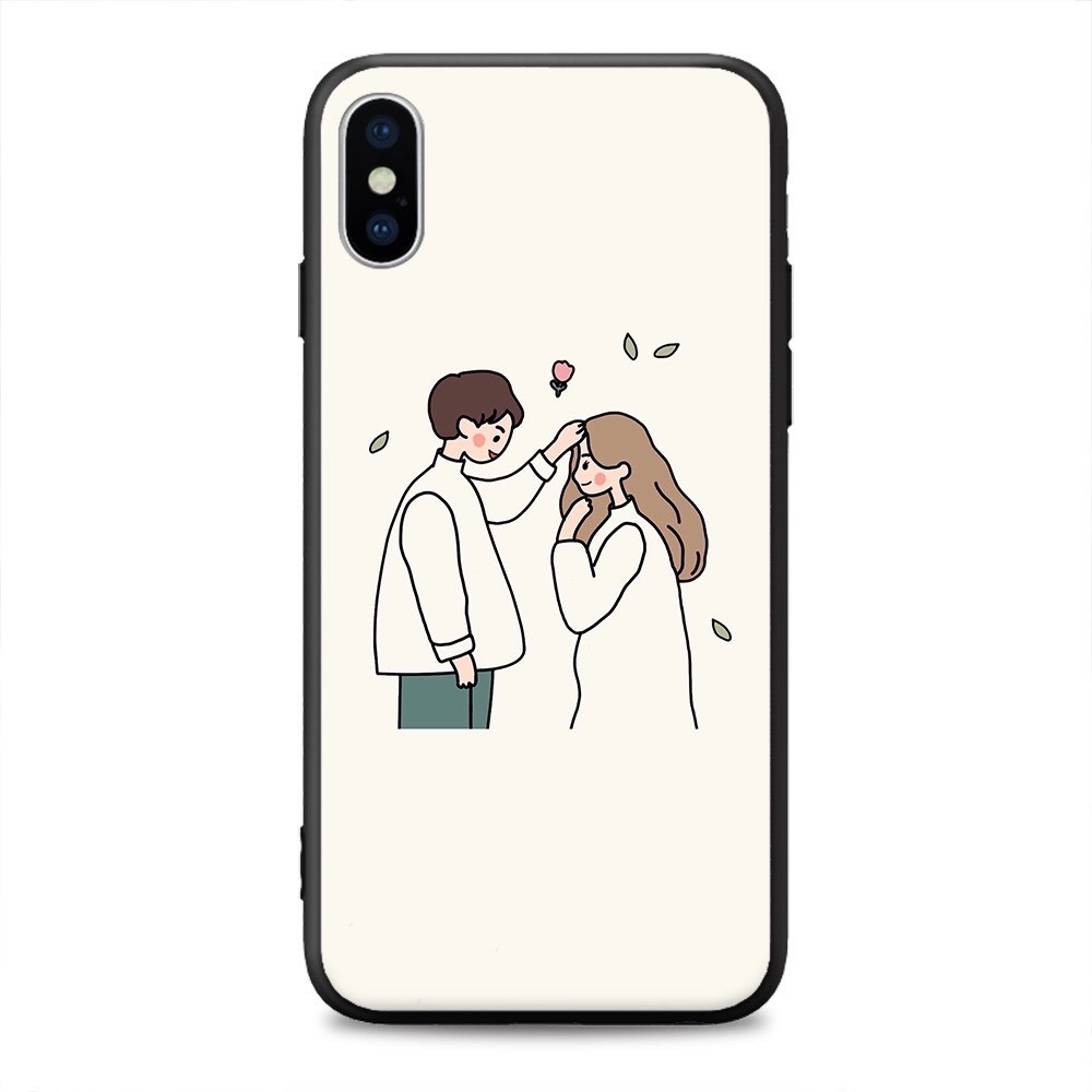 Ốp điện thoại đôi trai gái cho iphone 13 12 pro max mini 11 pro max X s max 6 s plus 7 8 plus Xr X s max se2020