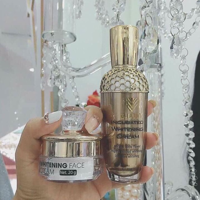Combo kem face và ủ khoá trắng q lady