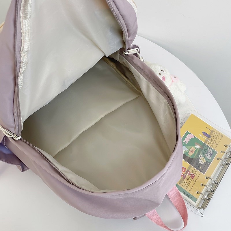 Balo ulzzang Đi Học Đi Chơi Nam Nữ Thời Trang Hàn Quốc Dameibag Nhiều Ngăn Tiện Dụng
