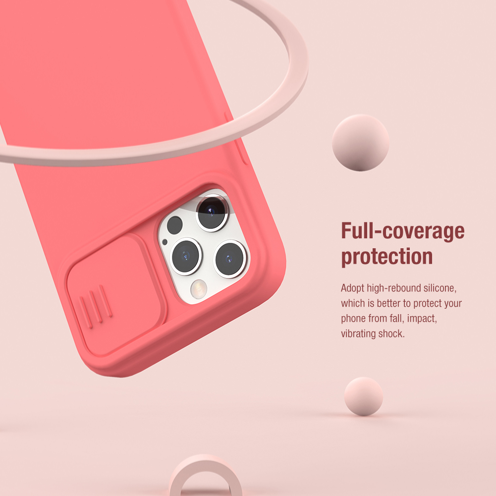 Ốp điện thoại NILLKIN silicon từ tính bảo vệ camera lót sợi nhỏ chống rơi vỡ thích hợp cho iPhone 12/ 12 Pro/ 12 ProMax