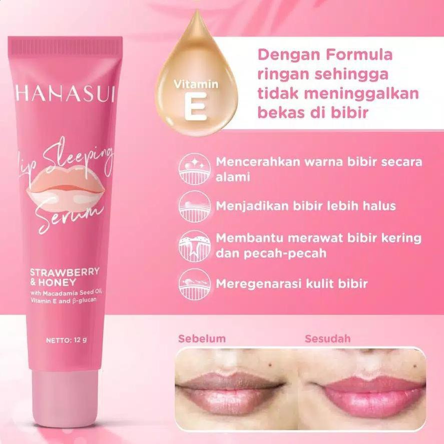 (Hàng Mới Về) Tinh Chất Dưỡng Môi Khi Ngủ 12g Hanasui | BigBuy360 - bigbuy360.vn