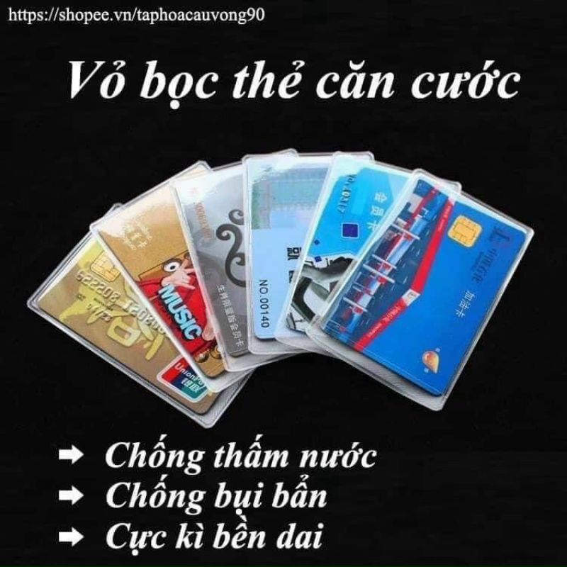 COM BO 4 BỌC THẺ CC CD,THẺ ATM