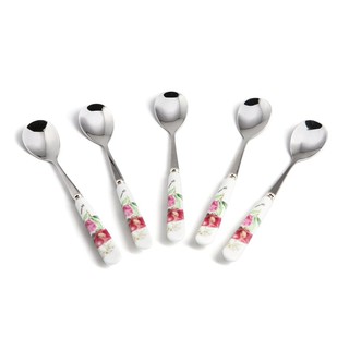 Sỉ 10 Thìa Cán Sứ Họa Tiết