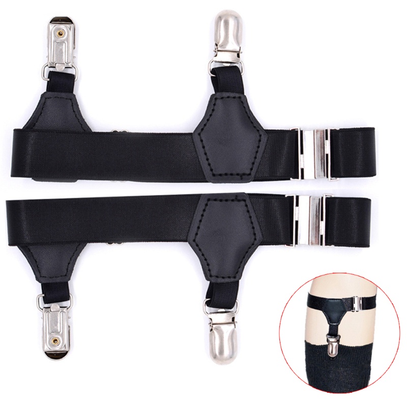 Set 2 Dây Đai Nịt Vớ Chống Trượt Có Thể Điều Chỉnh Cho Nam Nữ