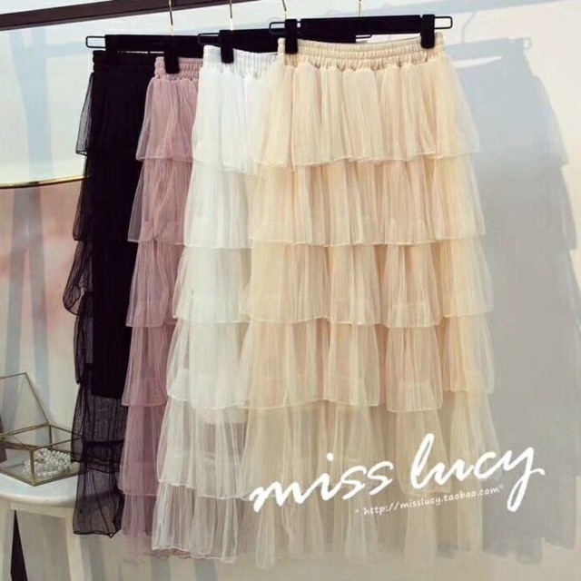 Chân váy voan 6 tầng hot hit