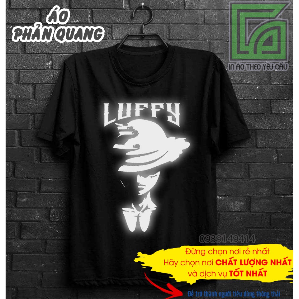 Áo Thun One Piece Luffy Phản Quang  siêu ngầu In Tại Shop