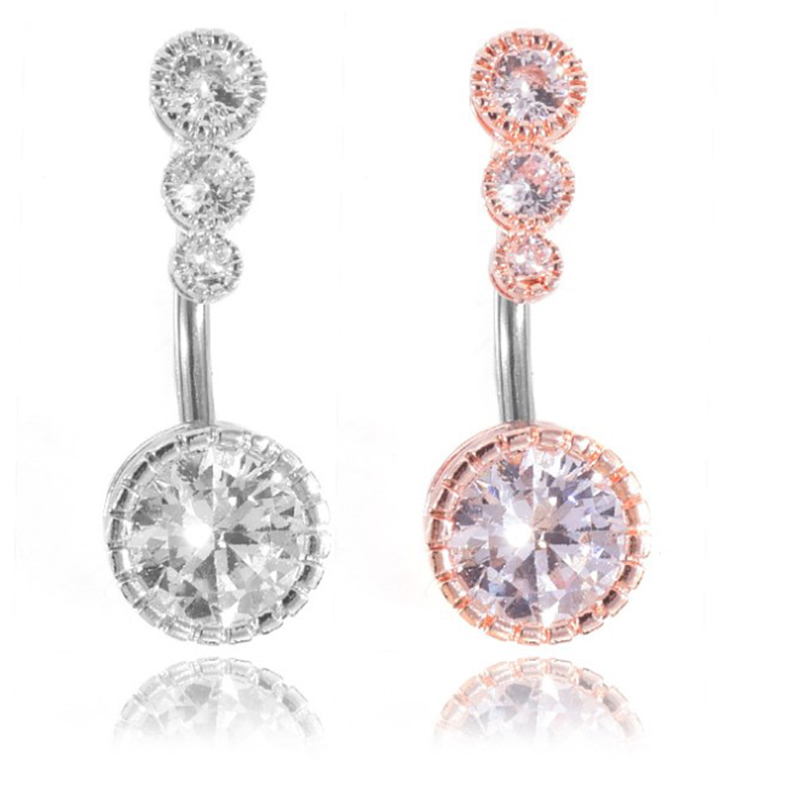 Khuyên Rốn Đính Đá Zircon Gợi Cảm Cho Nữ
