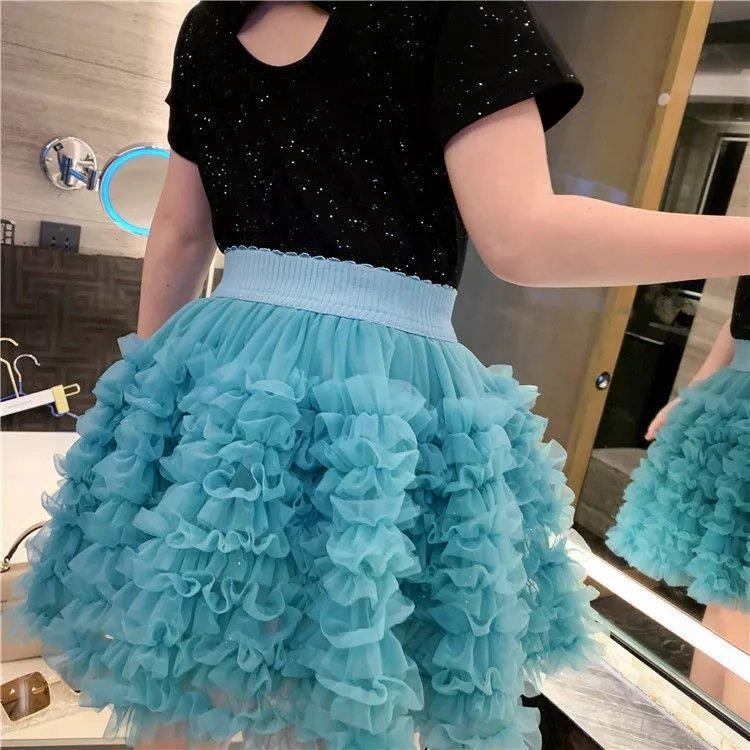 Chân Váy Xòe tutu Phong Cách Công Chúa Mùa Hè Kiểu Mới Cho Bé Gái