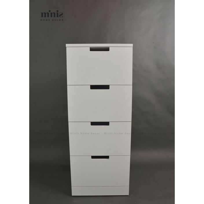 NORBLI Tủ 4 Hộc Kéo, 1m, sản xuất từ Minis, đã lắp đặt sẵn, bảo hành 12 tháng