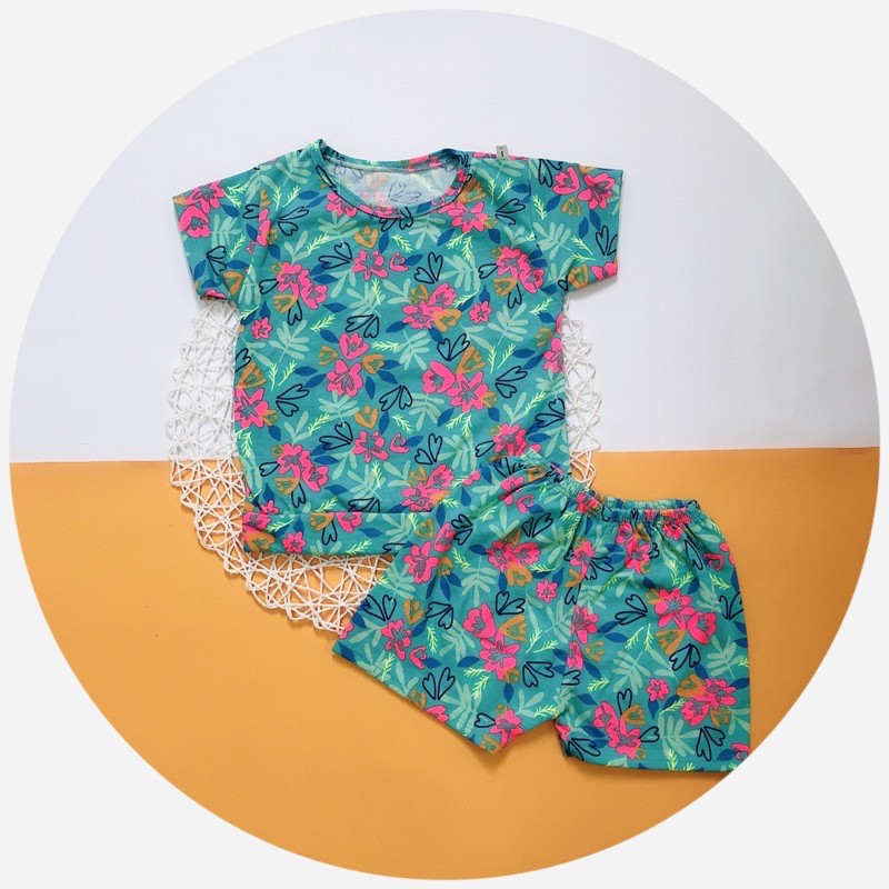 Bộ Cộc Tay Hoa Quả Cho Bé 7-18kg Chất Bozip