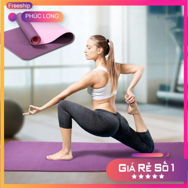 Loại tốt - Thảm Tập Yoga 2 Lớp Cao Su Non