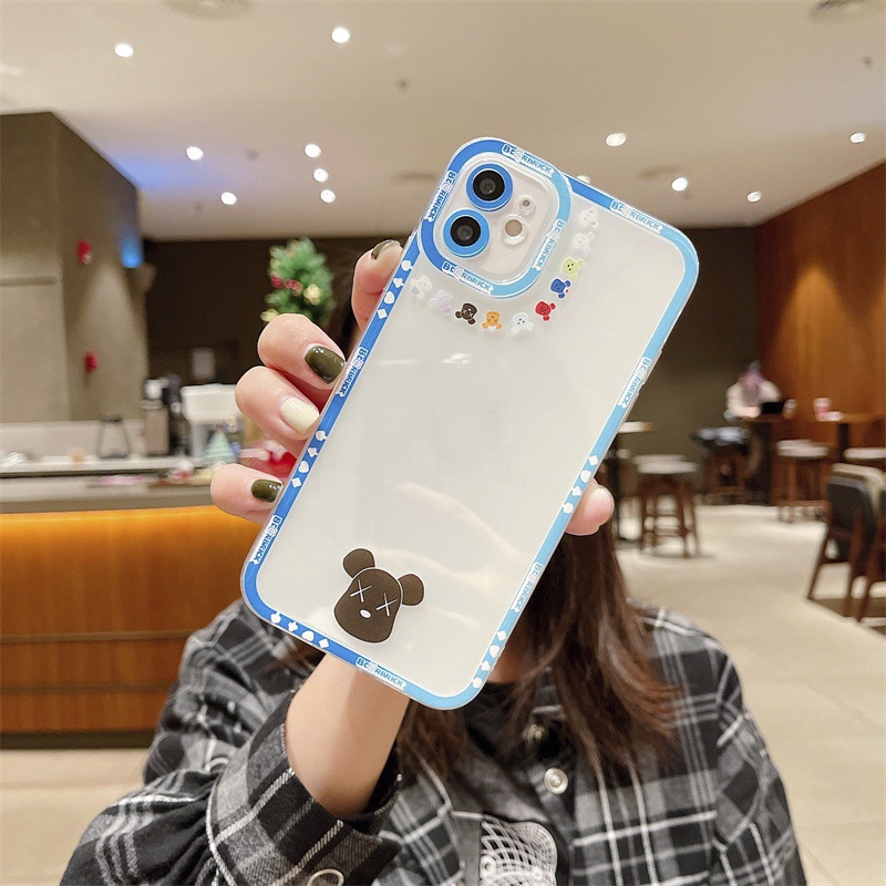 Ốp lưng iphone trong hoạt hình gấu bảo vệ cam 6/6s/6plus/6splus/7plus/8plus/x/xsmax/11/11promax/12/12pro/12promax/13