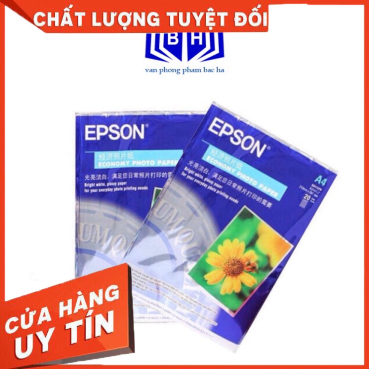 Bắc Hà - Giấy In Ảnh Một Mặt Hoa Cúc A4 200g Bóng Đẹp Sử Dụng Trong In Ảnh Danh Thiếp Thiệp Mời Thực Đơn Tờ Rơi