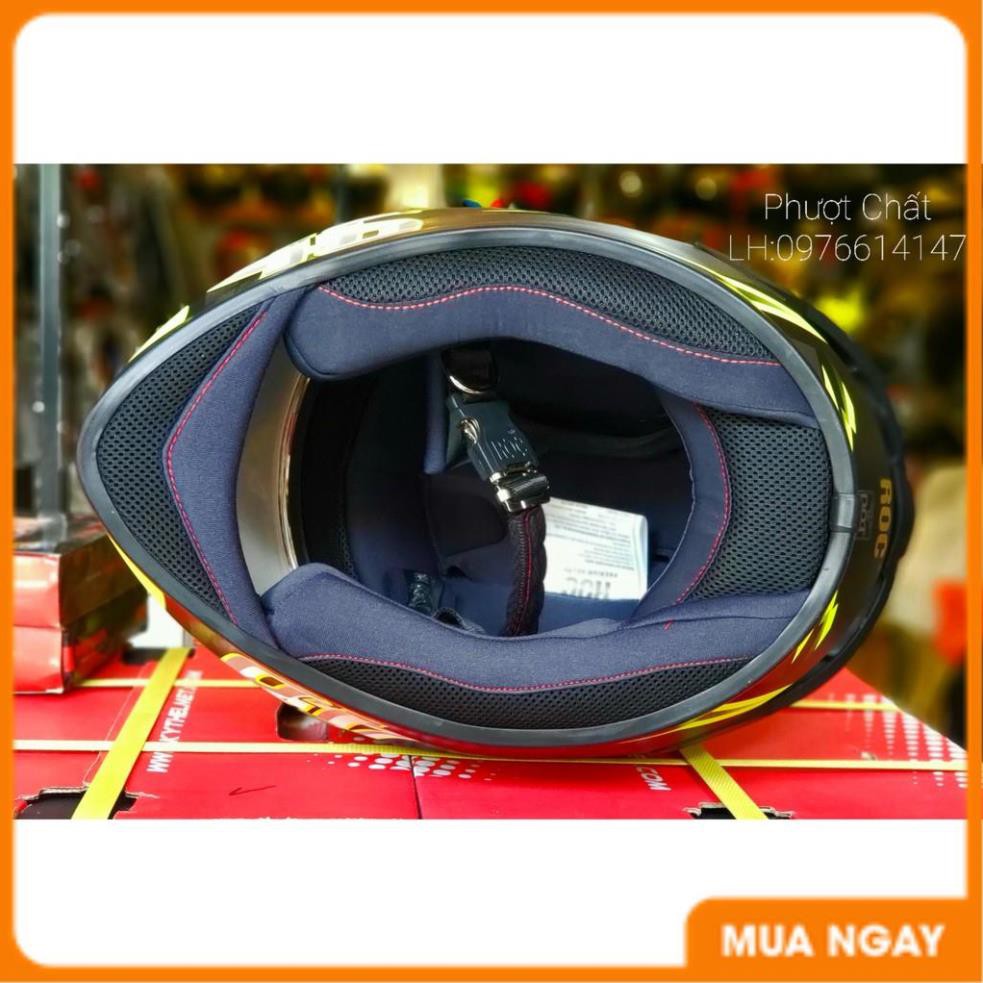 Giá Tận Kho - Nón bảo hiểm Fullface Roc R01 lên tem cao cấp