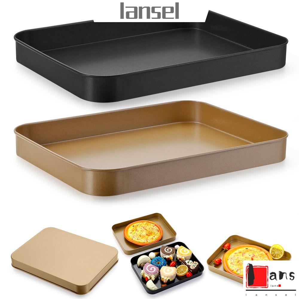 Khuôn Nướng Bánh Hình Chữ Nhật Bằng Thép Carbon Chống Dính 10inch Tiện Dụng Cho Nhà Bếp DIY