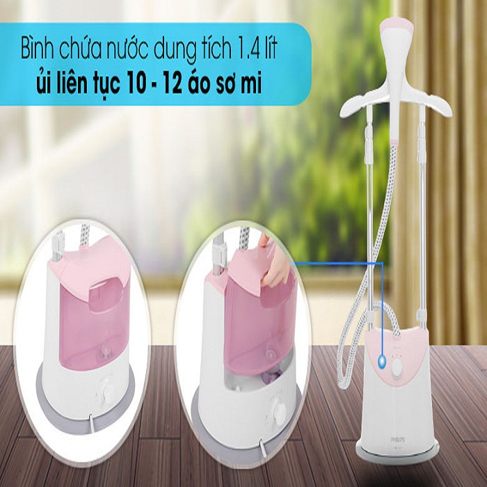 [Mã 154ELSALE2 giảm 7% đơn 300K] Bàn Ủi Hơi Nước Đứng Philips GC485/49 - Bảo Hành Chính Hãng